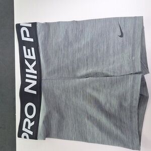 Nike Pro Gray Spandex Shorts Performance Gray